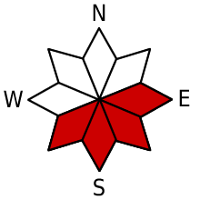 Dangerous exposure E, SE, S, SW